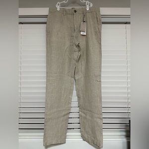 NWTMango men slim fit linen pants, size 32